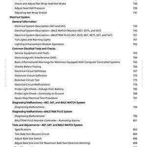 John Deere 447 457 467 547 557 567 Silage Special Baler Repair Manual PDF | Service Workshop | Instant Download image 10