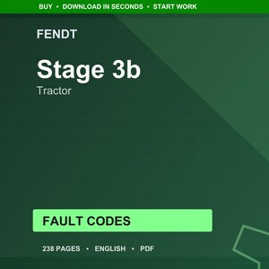 Handleiding Fendt Stage 3b-tractorfoutcodes pdf | Diagnostische gids | Direct downloaden