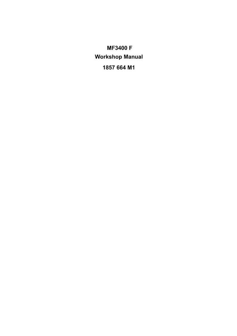 Manual de servicio del tractor Massey Ferguson serie 3400 F en PDF / Reparación de taller / Descarga instantánea imagen 2
