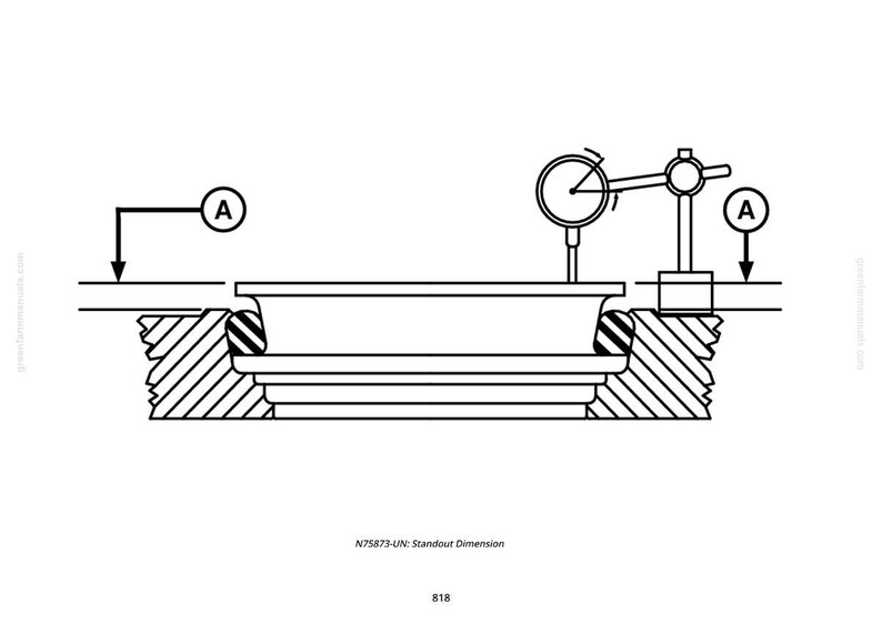 May include: Black and white technical drawing of a mechanical component with a dial indicator measuring a dimension. The drawing includes cross-sections and labels, illustrating the measurement setup.