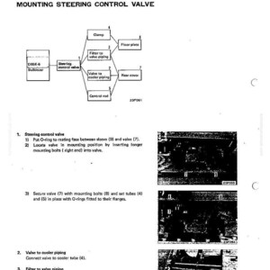 Puede incluir: Diagrama de montaje de una v&aacute;lvula de control de direcci&oacute;n, con etiquetas para componentes como la abrazadera, el filtro y la cubierta trasera. Incluye instrucciones de montaje e im&aacute;genes relacionadas.