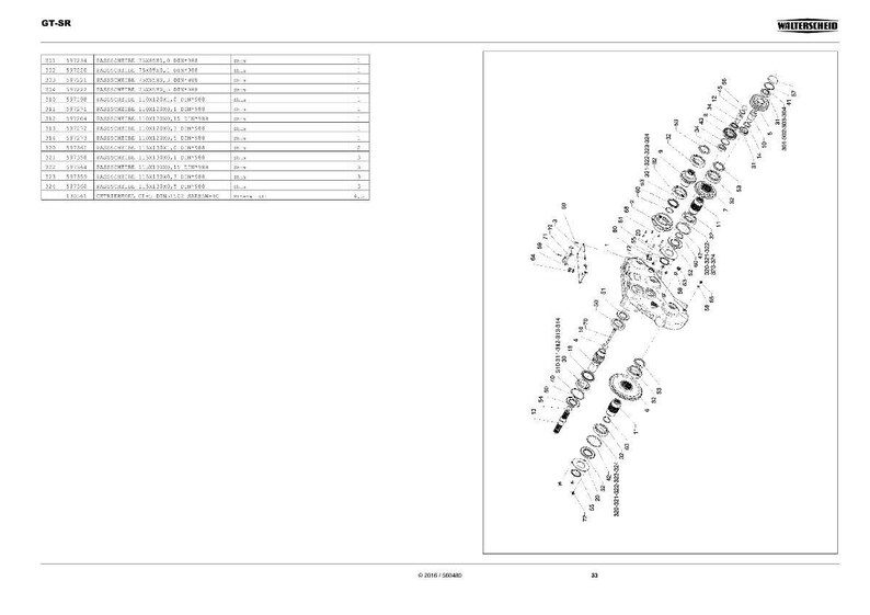 Manual de taller en PDF / Servicio y reparación / Descarga instantánea de la caja de engranajes del rodillo superior Walterscheid GT-SR OWG 560480 imagen 11