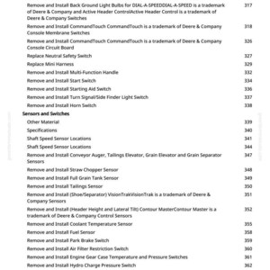John Deere 9650 Cts skördetröska Teknisk manual PDF | Direkt nedladdning bild 8