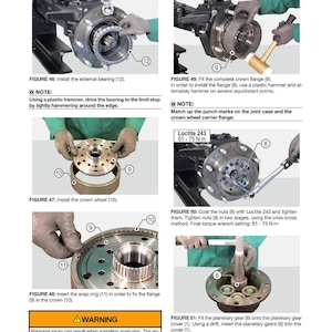 Manual de taller del eje Dana 733 146 733 147 en PDF / Servicio y reparación / Descarga instantánea imagen 4