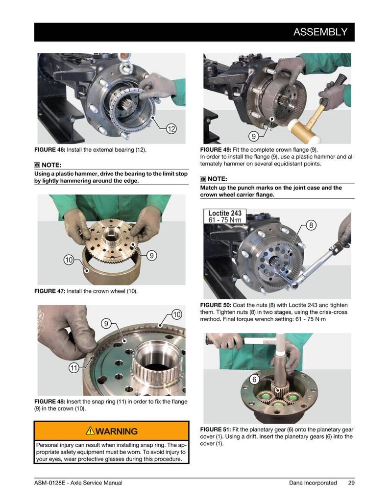 Manual de taller del eje Dana 733 146 733 147 en PDF / Servicio y reparación / Descarga instantánea imagen 4
