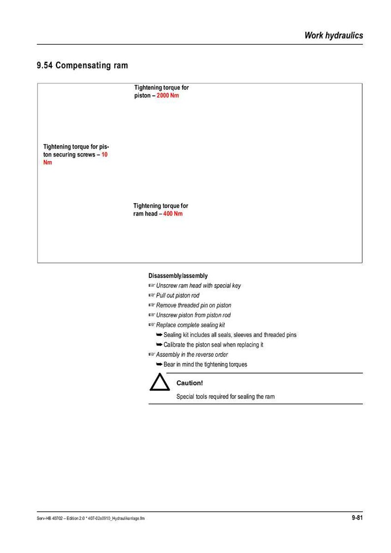 Manual de reparación en PDF / Taller de servicio / Descarga instantánea de la manipuladora telescópica Wacker Neuson Kramer 2506 imagen 9