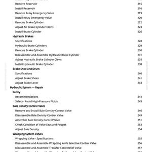 John Deere 744 Inplastningspress Teknisk manual Service PDF Verkstad Ladda ner bild 7