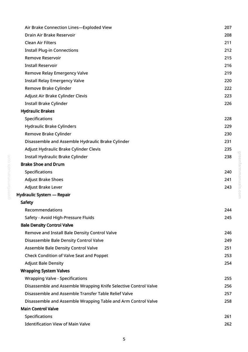 John Deere 744 Inplastningspress Teknisk manual Service PDF Verkstad Ladda ner bild 7