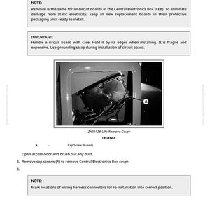 Peut inclure: Un diagramme en noir et blanc illustrant le remplacement d'une carte de circuit imprim&eacute;. L'image comprend des instructions textuelles, une photo de la carte de circuit imprim&eacute; et des &eacute;tiquettes pour les vis &agrave; t&ecirc;te cylindrique. Le texte indique "Remplacement de la carte de circuit imprim&eacute;".