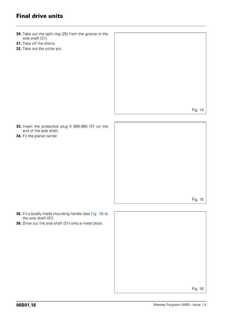 Massey Ferguson 8400 Serie 8450 8480 Traktor Service Handbuch PDF | Werkstattreparatur | Sofort Download Bild 4
