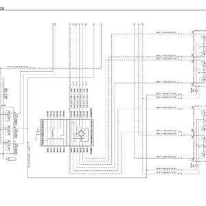 May include: Diagram of a hydraulic system with the title "High Flow (3/3)". The diagram is a schematic with lines, boxes, and labels. The text "Diagrams and Schematics" is at the top left.