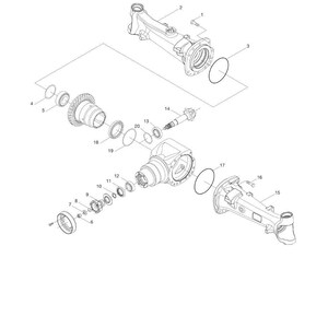 May include: An exploded view diagram of a bevel pinion assembly, with various components labeled. The diagram includes text that reads "BEVEL PINION EXPLODED VIEW" and "ASM-0199E - 730/149 & 730/150 Axle Service Manual".