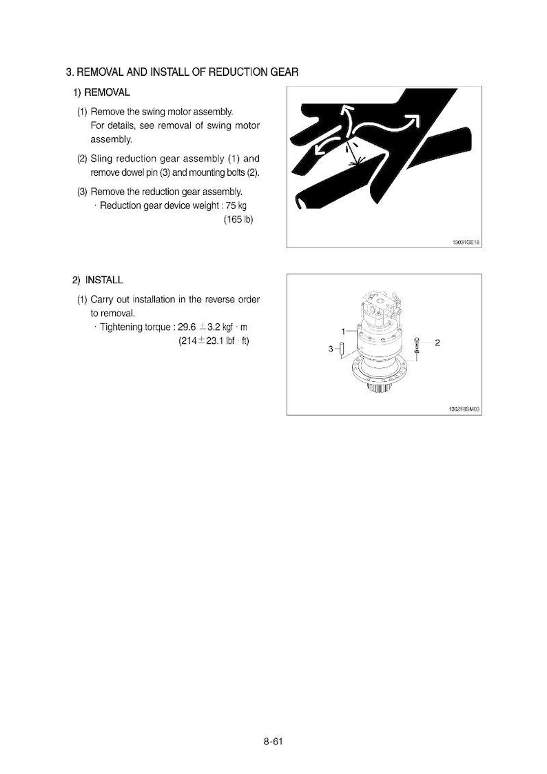 HYUNDAI HX130 LCR Crawler Excavator Service Manual | PDF | Instant Download image 5