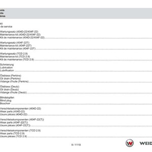 Weidemann 2080 Wheel loader Parts Manual PDF | Illustrated Catalog | Instant Download image 9