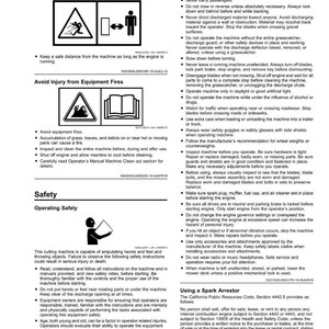 Peut inclure: Page d'instructions de s&eacute;curit&eacute; avec des sch&eacute;mas et du texte. Comprend des avertissements concernant les objets projet&eacute;s, les incendies d'&eacute;quipement et le fonctionnement en toute s&eacute;curit&eacute;. Comprend des illustrations de symboles de s&eacute;curit&eacute; et du texte sur le fonctionnement s&ucirc;r.