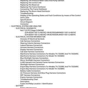 Massey Ferguson TH 7035RC 7035XRC 7035BRC Stage 5 Teleskoplastare Servicemanual PDF | Verkstadsreparation | Direktnedladdning bild 9