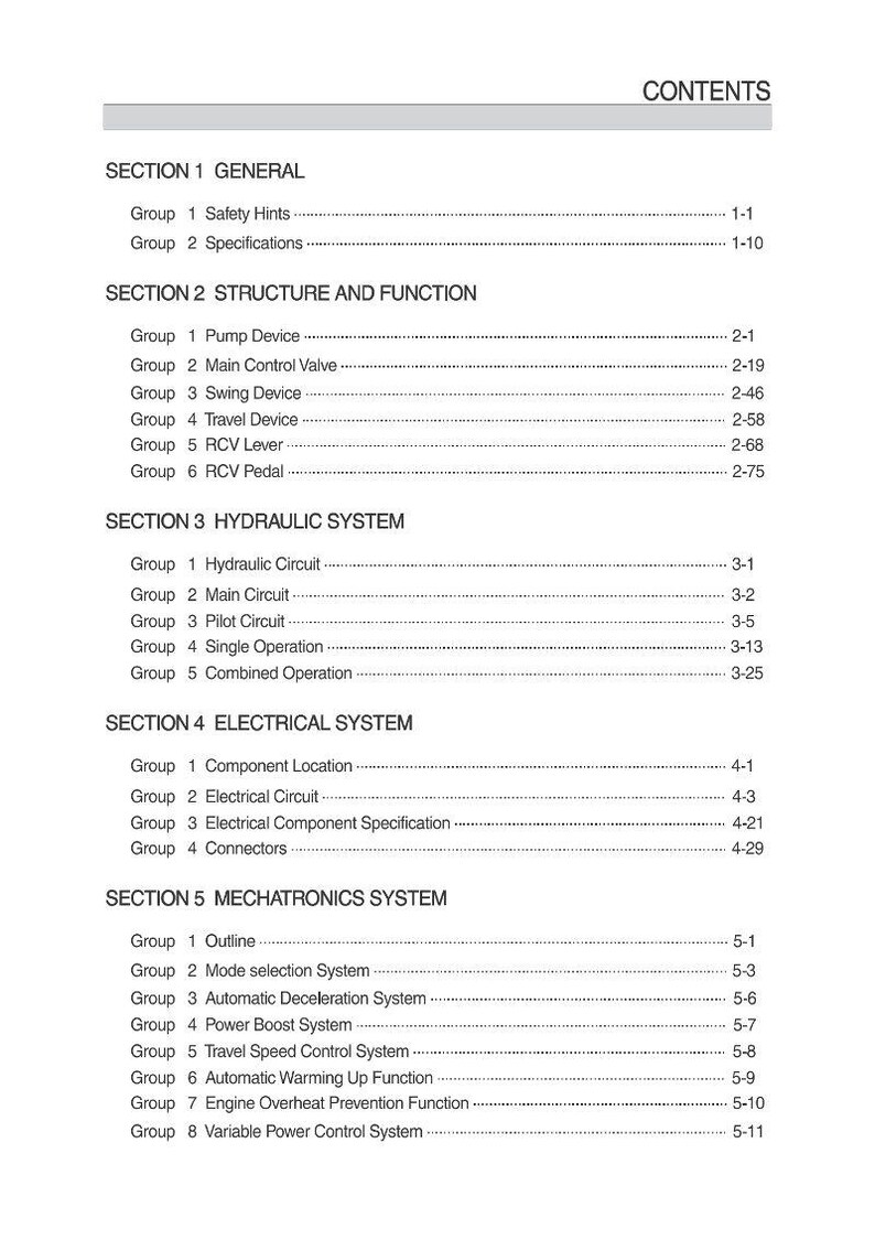 Manual de servicio de la excavadora de orugas HYUNDAI R140LC-9 / PDF / Descarga instantánea imagen 1