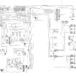 Puede incluir: Un diagrama esquem&aacute;tico detallado en blanco y negro, probablemente para un sistema el&eacute;ctrico. El diagrama presenta numerosas l&iacute;neas, s&iacute;mbolos y etiquetas, lo que sugiere una ilustraci&oacute;n t&eacute;cnica compleja. La p&aacute;gina est&aacute; etiquetada como "7-5" en la esquina inferior derecha.