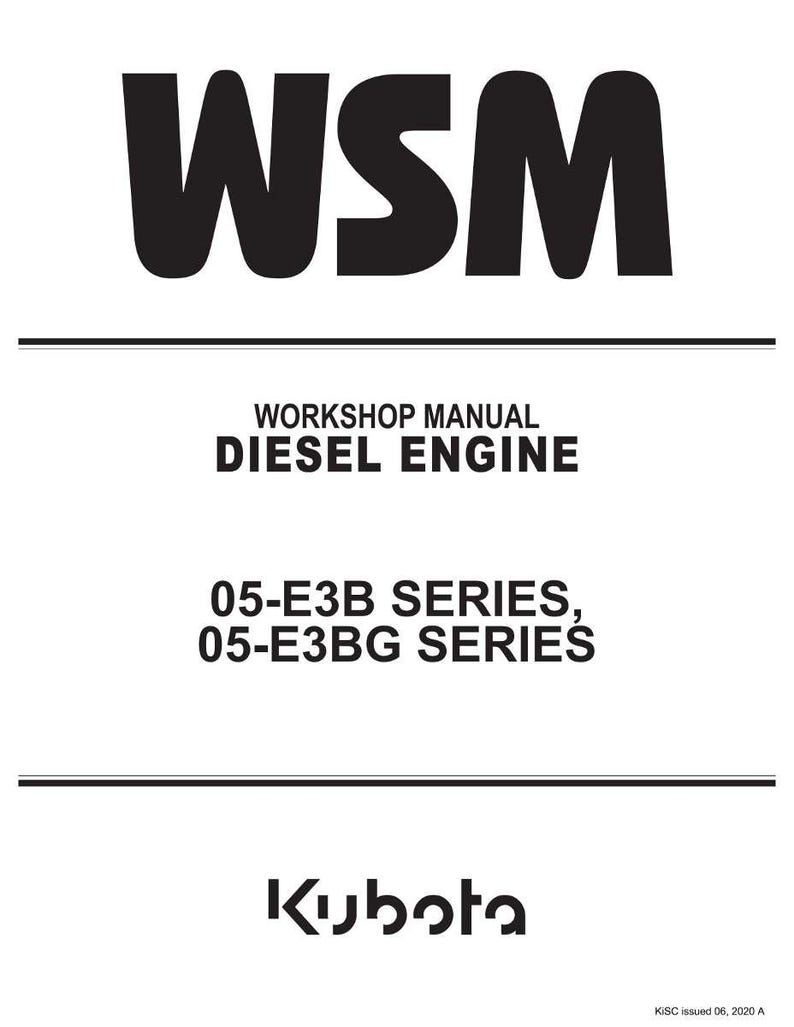 Kubota 05 E3b e3bg Diesel engine Workshop Manual PDF | Service Repair | Instant Download image 2