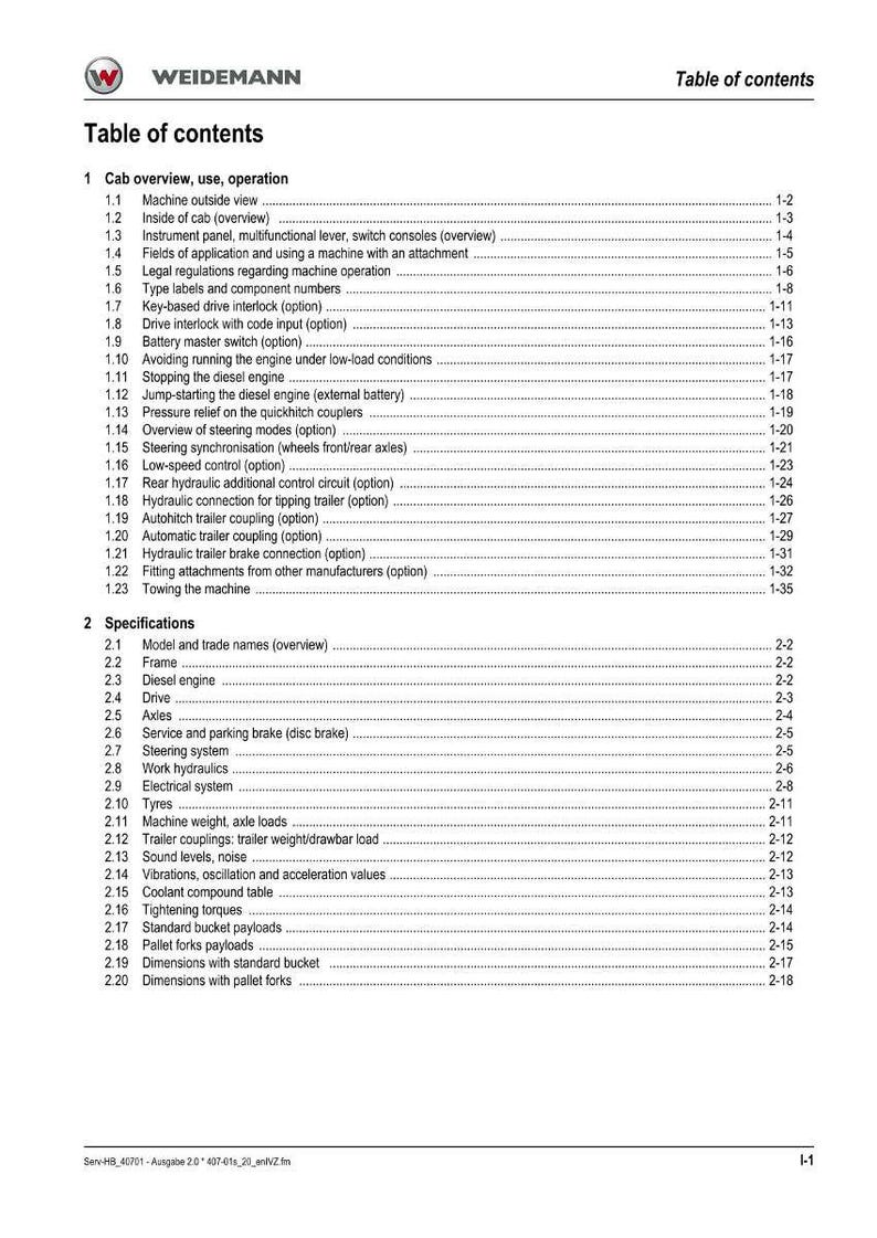 Weidemann T6025 cc70 Telehandler Repair Manual PDF | Service Workshop | Instant Download image 3