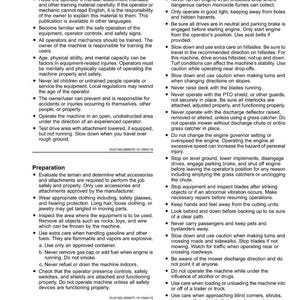 John Deere Z997r, Yanmar (3Tnv88c) Engine Mower Operator Manual PDF | Owners Guide | Instant Download image 9