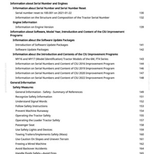 Puede incluir: Una p&aacute;gina de manual con una tabla de contenidos. Los temas incluyen n&uacute;meros de serie, actualizaciones de software y medidas de seguridad. N&uacute;mero de p&aacute;gina 2.