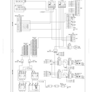 May include: A detailed circuit diagram related to a brake lamp, with labels and connectors. The diagram includes relays, fuses, and various electrical components, with text that reads "40 Troubleshooting" and "Troubleshooting of electrical system (E-mode)."