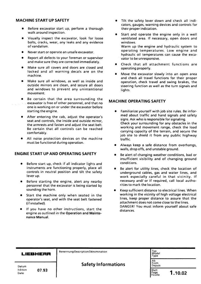 Liebherr R 900 - R942 Litronic hydraulisk grävmaskin Servicemanual PDF | Verkstadsreparation | Direktnedladdning bild 9