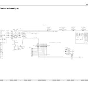 May include: A detailed electrical circuit diagram, labeled "ELECTRICAL CIRCUIT DIAGRAM (7/17)". The diagram is predominantly white with black lines and text, illustrating various electronic components and connections. The diagram includes text and symbols.