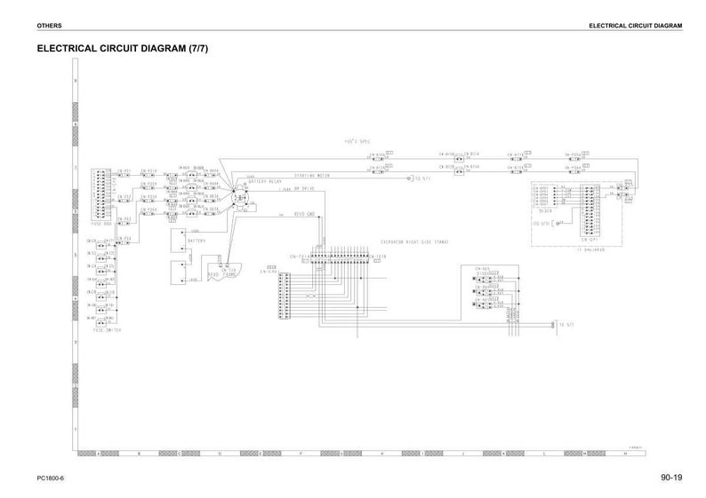 May include: A detailed electrical circuit diagram, labeled "ELECTRICAL CIRCUIT DIAGRAM (7/17)". The diagram is predominantly white with black lines and text, illustrating various electronic components and connections. The diagram includes text and symbols.