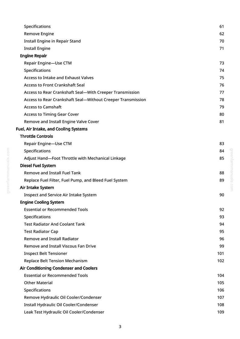 John Deere 7210, 7410, 7510 Tractor Technical Manual PDF | Instant Download image 4
