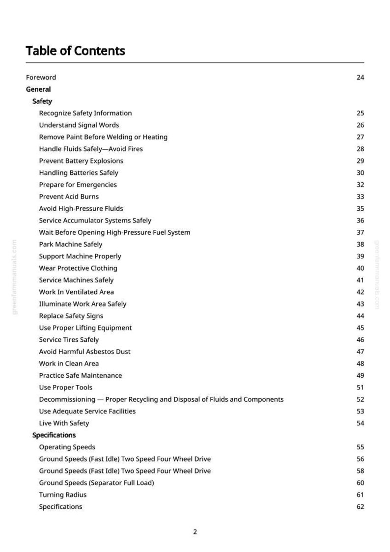 John Deere 9650 Cts skördetröska Teknisk manual PDF | Direkt nedladdning bild 4
