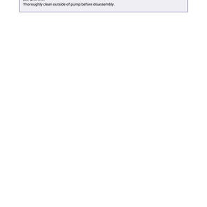 May include: White page with the title "Hydraulic Pump/Priority Valve Disassemble and Assemble". Below the title is a text box with the word "IMPORTANT:" and the text "Thoroughly clean outside of pump before disassembly."