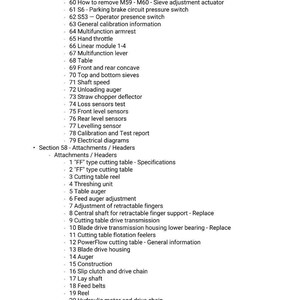 May include: A detailed list of technical specifications and components, including sensors, actuators, and diagrams. The text is organized into sections and sub-sections, with itemized lists for easy reference.