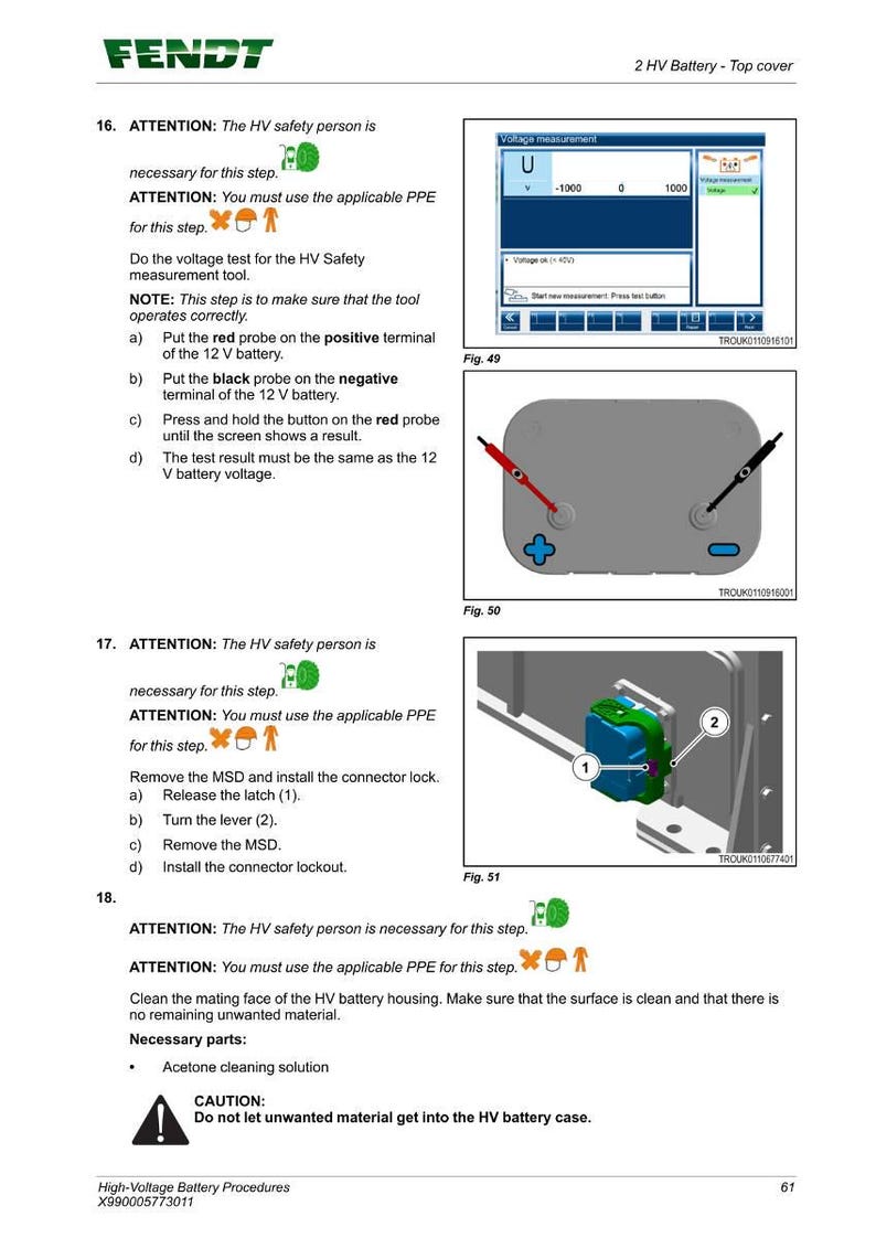 Fendt Hochspannungsverfahren Batterie Werkstatt-Handbuch PDF | Service Reparatur | Sofort Download Bild 5