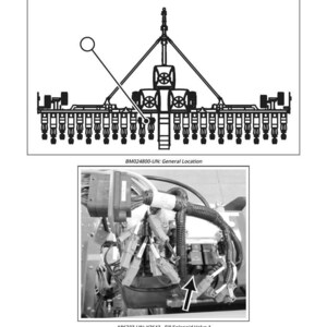 May include: Diagram and photograph of a fill solenoid valve. The diagram shows a schematic of the valve with labels. The photograph shows the valve installed in a machine, with an arrow pointing to the valve. Text includes "Y2642 - Fill Solenoid Valve 1".
