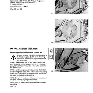 Claas Dominator mega 202 203 204 208 218 Combine Repair Manual PDF | Service Workshop | Instant Download image 8