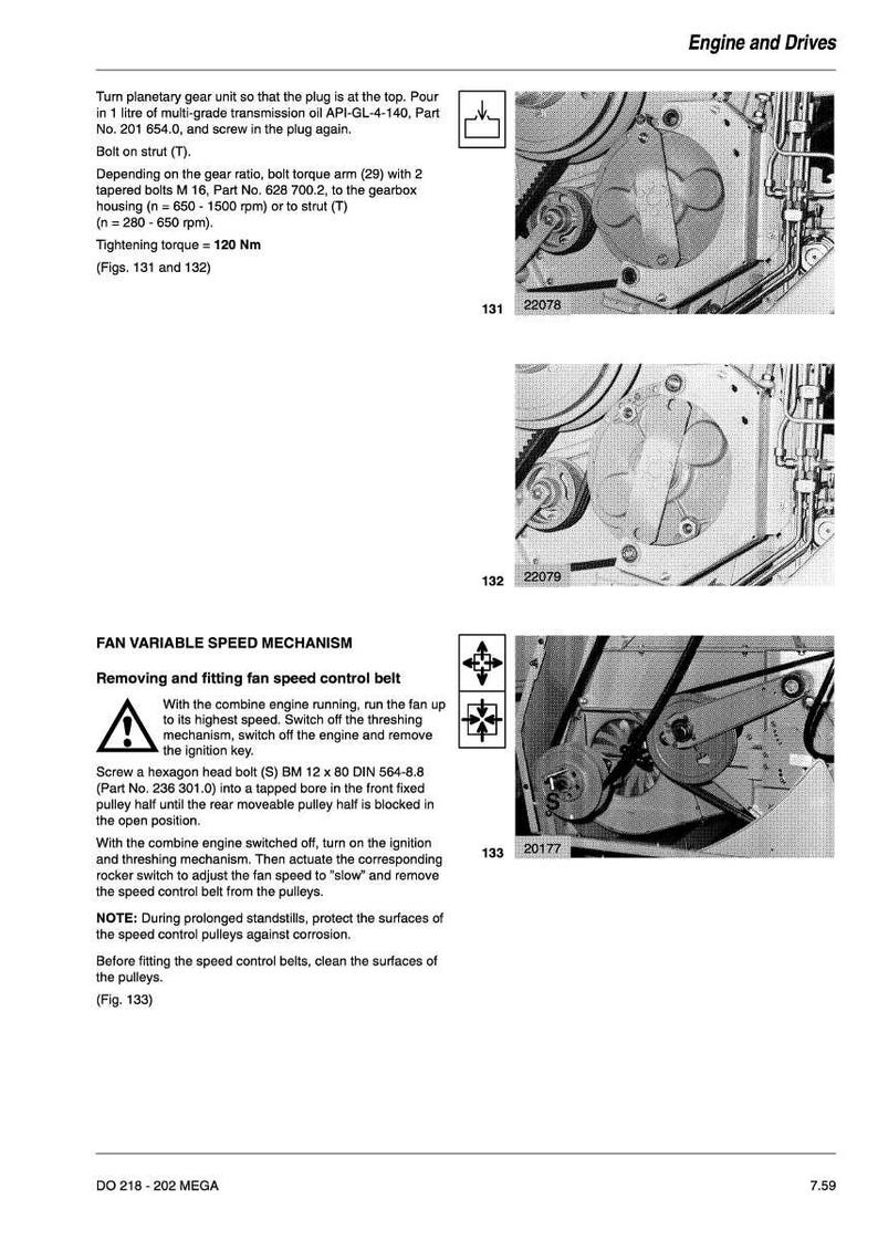 Claas Dominator mega 202 203 204 208 218 Combine Repair Manual PDF | Service Workshop | Instant Download image 8