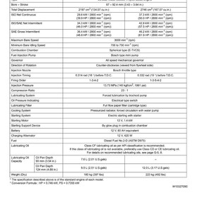 K&ouml;nnte beinhalten: Motorenspezifikationstabelle f&uuml;r die Modelle V2203-E2B und F2803-E2B. Enth&auml;lt Angaben zu Zylindern, Hubraum (2197 und 2746 cm&sup3;), Leistung und Kraftstoffart. Bietet technische Daten f&uuml;r Dieselmotoren.