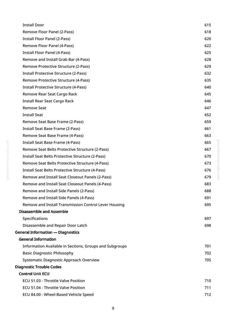 Pode incluir: Uma p&aacute;gina de manual com uma lista de procedimentos de reparo automotivo, incluindo a remo&ccedil;&atilde;o e instala&ccedil;&atilde;o de v&aacute;rios componentes, como pain&eacute;is, estruturas e arma&ccedil;&otilde;es. A p&aacute;gina tamb&eacute;m lista c&oacute;digos de diagn&oacute;stico.