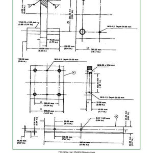 Puede incluir: Dibujo t&eacute;cnico con dimensiones en mil&iacute;metros y pulgadas. El diagrama incluye m&uacute;ltiples vistas de un componente mec&aacute;nico, con anotaciones para tama&ntilde;os de agujeros, profundidades y medidas generales. El texto "T7029CH-UN: ST4920 Dimensions" est&aacute; en la parte inferior.