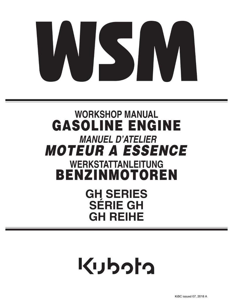 Kubota Gasoline Engine GH Series Workshop Manual | Instant PDF Download image 1
