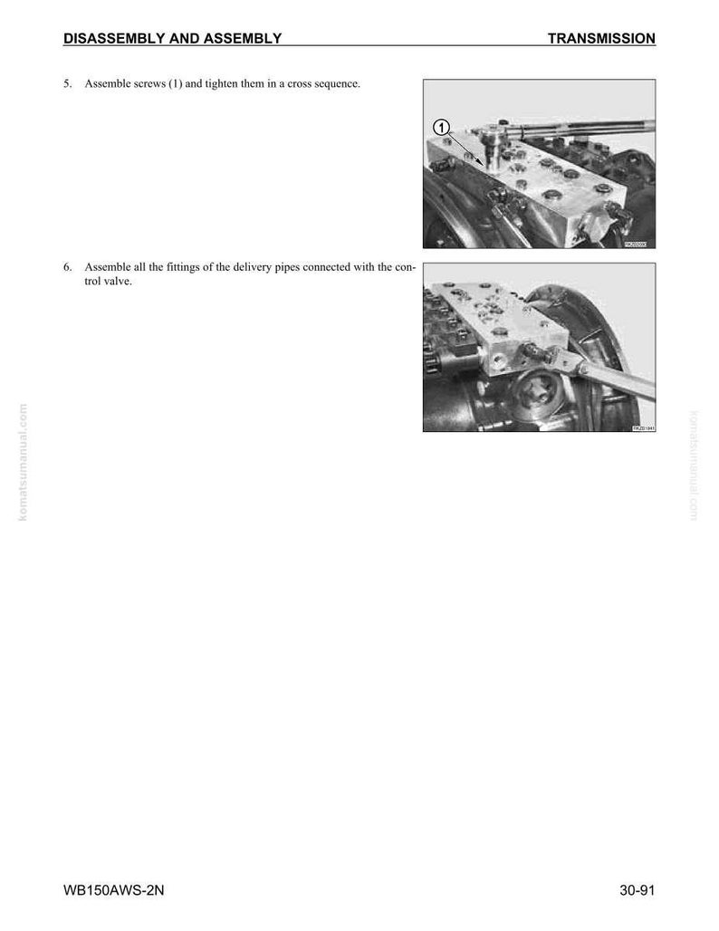 Komatsu Wb150aws-2N Backhoe Loader Service Manual PDF | Workshop Repair | Instant Download image 8