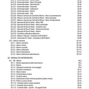 Pu&ograve; includere: Un indice dettagliato in italiano, con sezioni numerate e numeri di pagina. Il testo &egrave; nero su sfondo bianco, con titoli come "INDICE" e "MODALIT&Agrave; INTERVENTO".