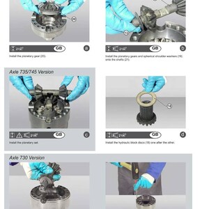 Manual de taller del eje Dana 730 735 745 en PDF / Servicio y reparación / Descarga instantánea imagen 8