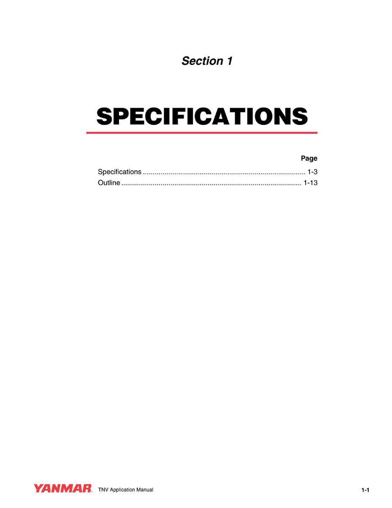 Yanmar Tnv-seriens motorsystemmanual PDF | Teknisk dokumentation | Direkt nedladdning bild 4