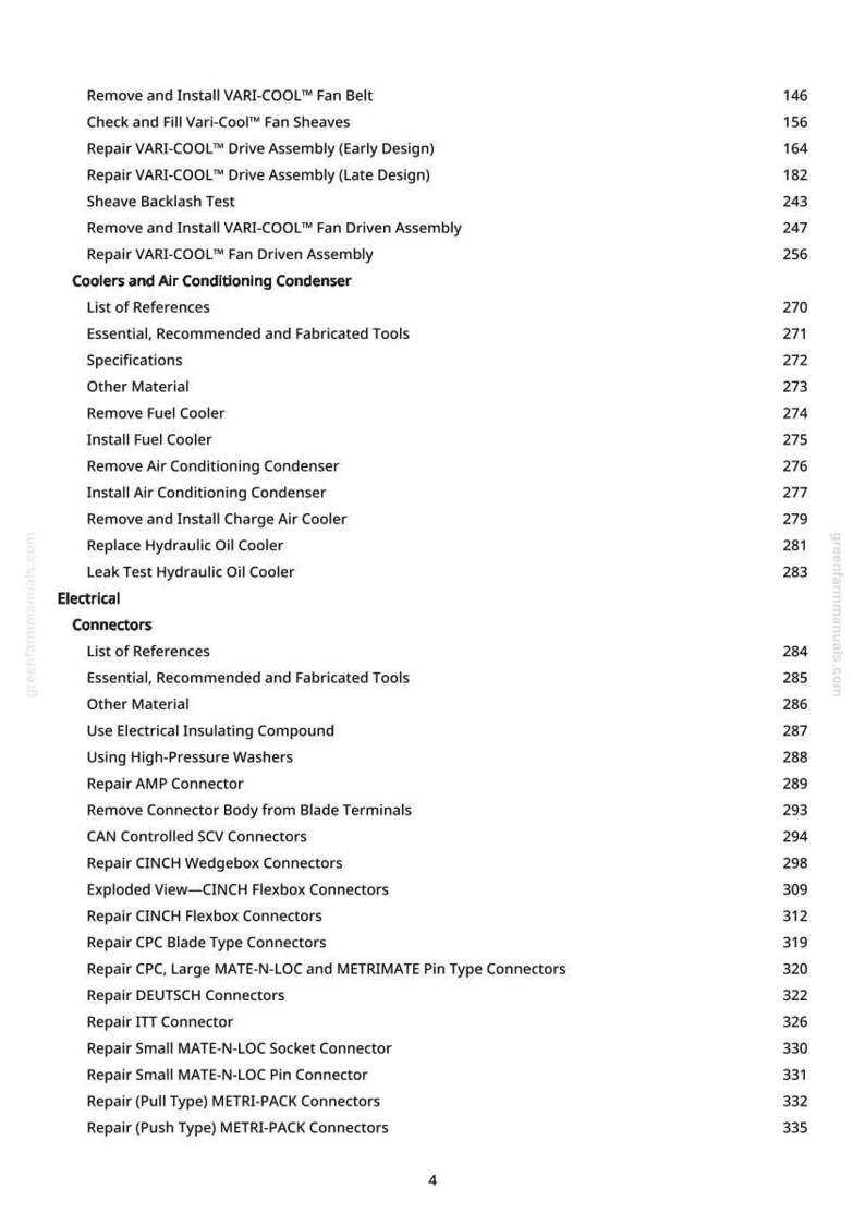 John Deere 8230T, 8330T, 8430T Tractor Repair Manual Pdf | Service Workshop | Instant Download image 6