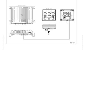 May include: Diagram of a machine monitor system, including a monitor controller, switch panel, and wiring harness. The diagram includes labels and arrows, with the text "E-13 Switch Panel Buzzer of Machine Monitor is Abnormal".