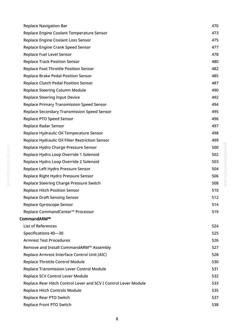 John Deere 8Rt 410, 8Rt 310, 8Rt 370, 8Rt 340 traktorreparationsmanual PDF | Serviceverkstad | Direktnedladdning bild 9