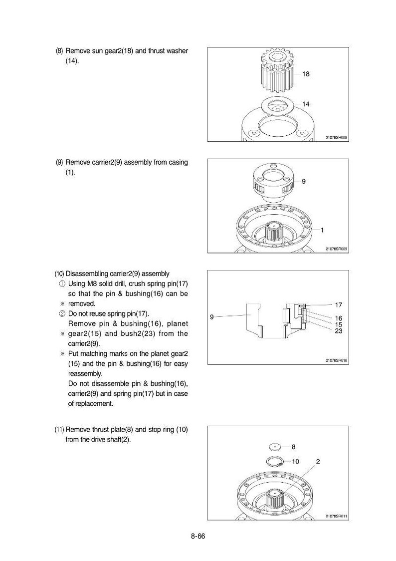 Servicemanual för bandgrävare Hyundai R210 (Smart X Plus) | Pdf | Direktnedladdning bild 5
